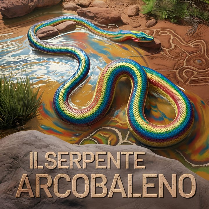 Il Serpente Arcobaleno, spirito primordiale delle leggende aborigene australiane