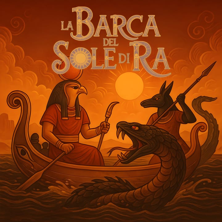 La barca del Sole di Ra, mito egizio sul viaggio notturno del dio attraverso la Duat