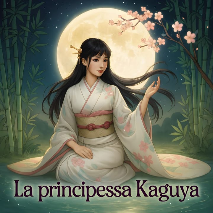 La principessa Kaguya, fanciulla della luna del folklore giapponese.
