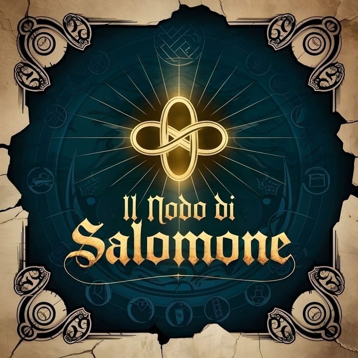 Il Nodo di Salomone, intreccio senza inizio né fine simbolo di eternità.