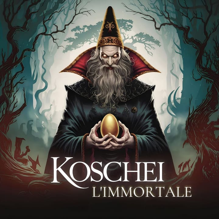 Koschei l’immortale, figura del folklore slavo legata al segreto dell’uovo magico.
