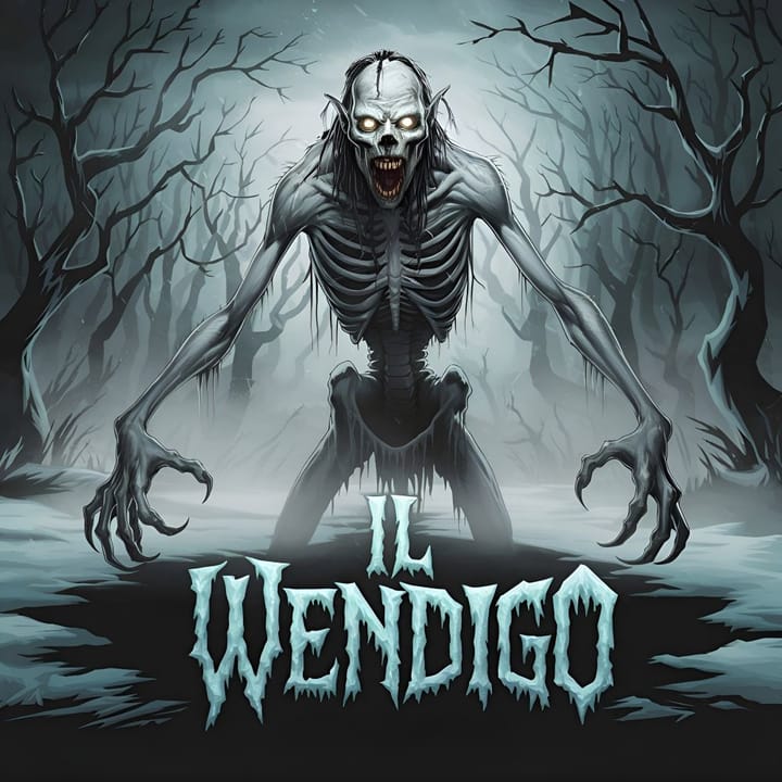 Il Wendigo, creatura mostruosa del folklore dei nativi americani.