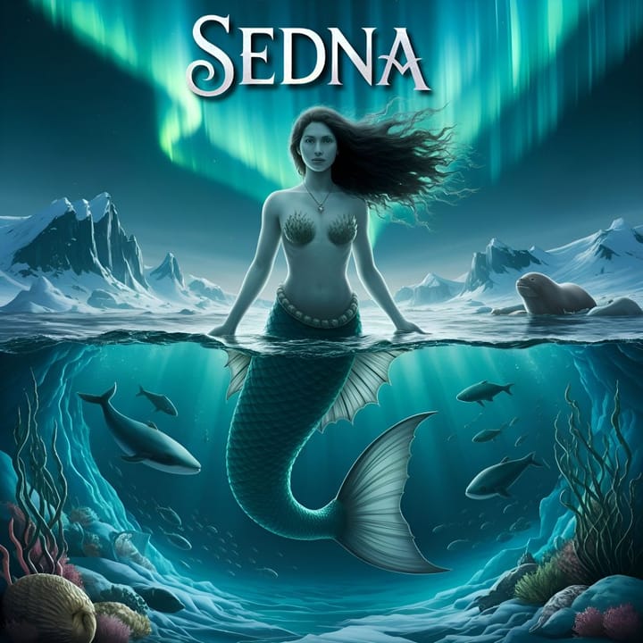 Sedna, la dea del mare della Groenlandia nella mitologia Inuit.
