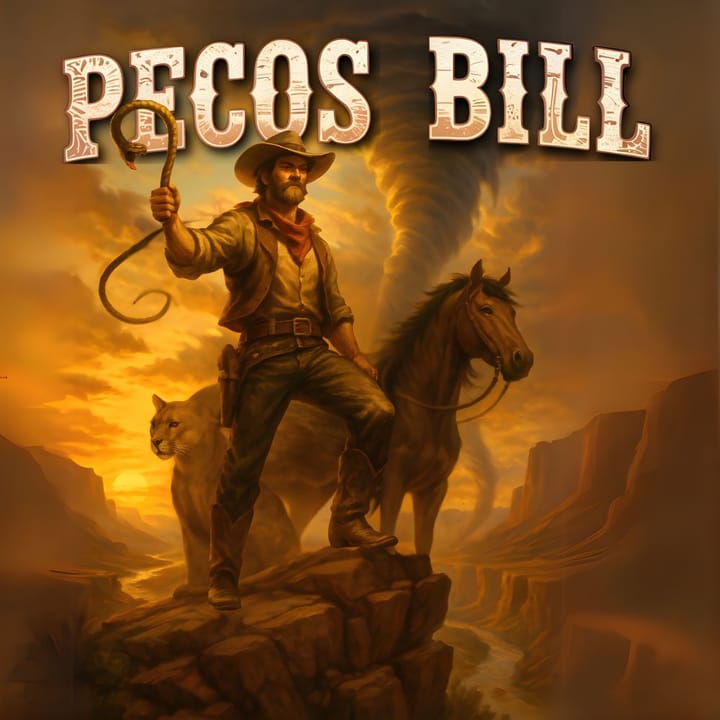 Pecos Bill, il leggendario cowboy delle “Tall Tales” del West americano.
